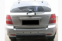 Kia Sorento I BL 2002–2009 Achterbumperbeugel AK002-Dubbel Black (RVS) foto 1