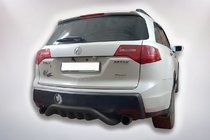 Acura MDX 2007–2013 Achterbumperbescherming B1-47 Black (RVS) foto 4