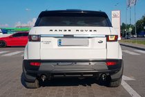 Range Rover Evoque 2012–2018 Achterbeschermbeugel AK005-1 Black (RVS) foto 2