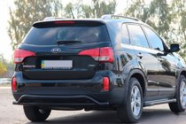 Kia Sorento II XM 2009–2014 Achterbeugel AK007-2 Black (RVS) foto 1