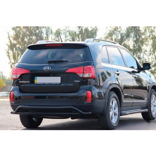 Achterbeugel AK007-2 Black (RVS) Kia Sorento II XM 2009–2014 foto 1