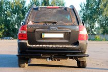 Kia Sportage 2004–2010 Achterbeugel AK007 Black (RVS) foto 3