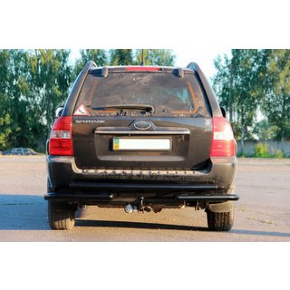 Achterbeugel AK007 Black (RVS) Kia Sportage 2004–2010 foto 3