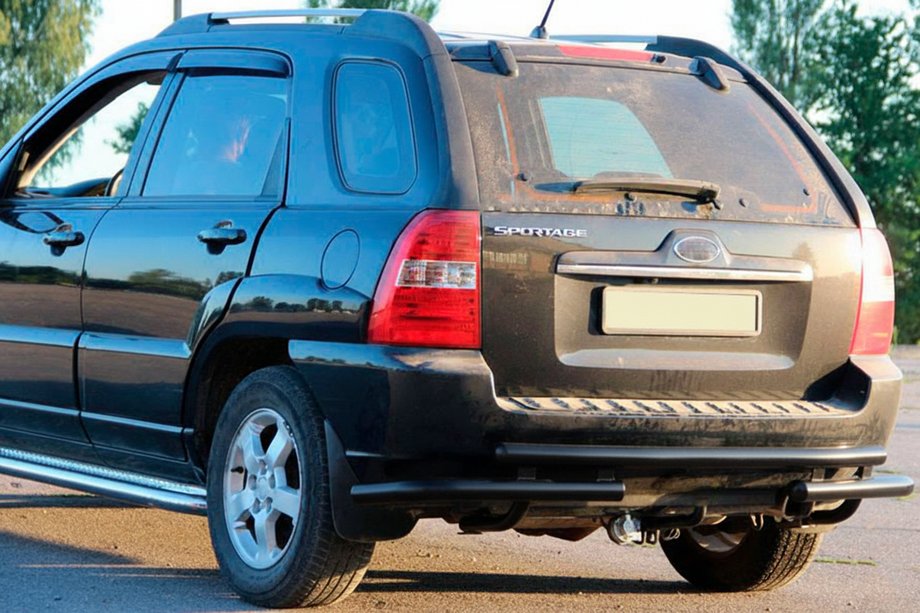 Kia Sportage 2004–2010 Achterbeugel AK007 Black (RVS) Image