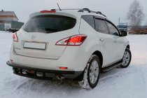 Nissan Murano 2008–2014 Achterbumperbeugel AK Black (RVS) foto 1