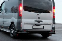 Nissan Primastar 2002–2014 Achterbeschermbeugel AK-Special Black (RVS) foto 3