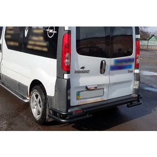 Achterbeschermbeugel AK-Special Black (RVS) Renault Trafic 2001–2015 foto 1