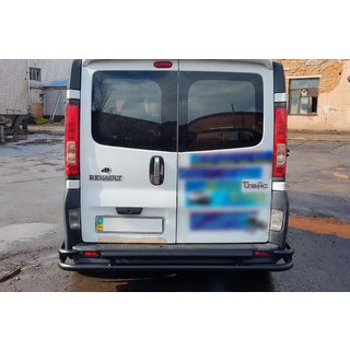 Achterbeschermbeugel AK-Special Black (RVS) Renault Trafic 2001–2015 foto 2