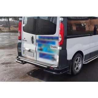 Achterbeschermbeugel AK-Special Black (RVS) Renault Trafic 2001–2015 foto 3