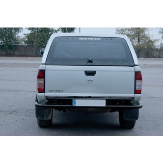 Achterbeschermbeugel AK004 Black (RVS) Nissan NP300 1999–2015 foto 2