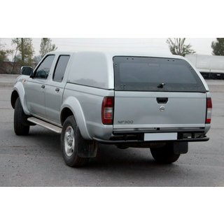 Achterbeschermbeugel AK004 Black (RVS) Nissan NP300 1999–2015 foto 1