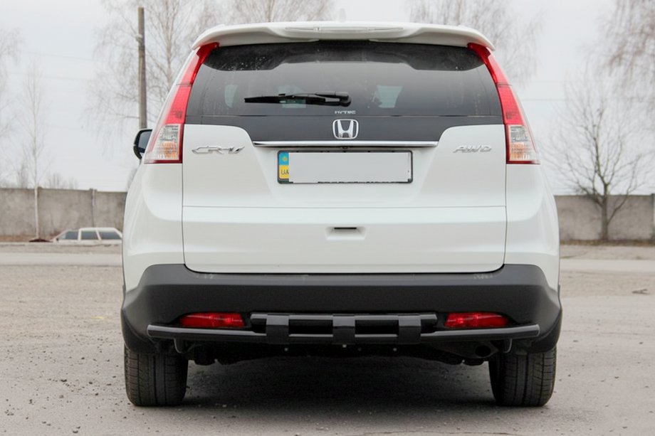 Honda CRV 2012–2016 Achterbeugel AK002-dubbel Black (roestvrij staal) Foto 1