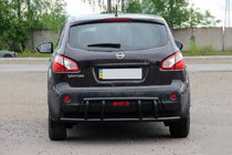 Nissan Qashqai 2010–2014 Achterbeugel AK011 Black (roestvrij staal) foto 1