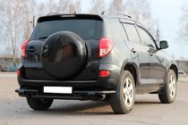 Toyota Rav 4 2006–2013 Achterbeschermbeugel AK005-2 Black (2 st., RVS) foto 1