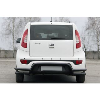 Achterbeschermbeugel AK007-2 Black (RVS) Kia Soul II 2013–2018 foto 4