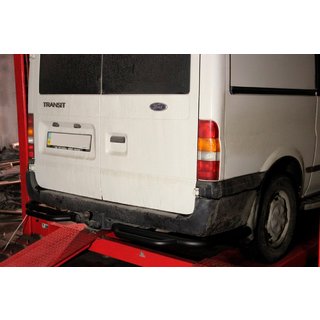 Achterbeschermbeugel met opstap AK-Special Black (RVS) foto 1