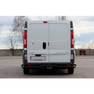 Achterbeschermbeugel AK003-Plus-2 Black (RVS) Opel Vivaro 2001–2015 foto 2