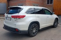 Toyota Highlander 2013–2019 Achterbeschermbeugel AK005-2 Black (2 st., RVS) foto 3