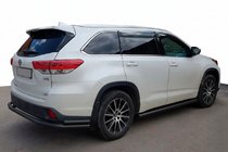 Toyota Highlander 2013–2019 Achterbeschermbeugel AK005-2 Black (2 st., RVS) foto 1