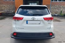 Toyota Highlander 2013–2019 Achterbeschermbeugel AK005-2 Black (2 st., RVS) foto 2