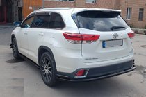 Toyota Highlander 2013–2019 Achterbeschermbeugel AK005-2 Black (2 st., RVS) foto 6