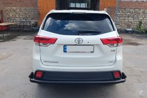 Toyota Highlander 2013–2019 Achterbeschermbeugel AK005-2 Black (2 st., RVS) foto 4