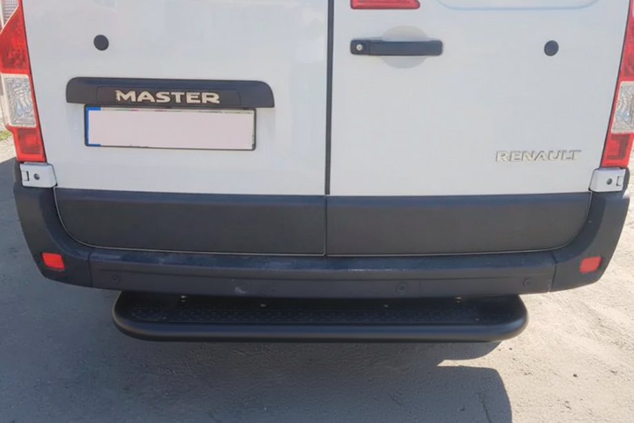 Nissan NV400 2010–2024 Achter opstap Black (RVS) Image