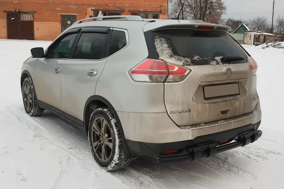 Nissan X-trail T32/Rogue 2014–2021 Achterbeschermbeugel NSXT.13.6.B1-08 Black (RVS) Foto 1