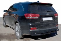 Kia Sorento II XM 2009–2014 Achterbeschermbeugel AK015 Black (RVS) foto 1