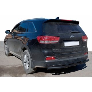 Achterbeschermbeugel AK015 Black (RVS) Kia Sorento II XM 2009–2014 foto 1