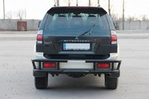 Mitsubishi Pajero Sport 1996–2007 Achterbeschermbeugel AK-Special Black (RVS) foto 4