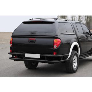 Achterbumperbescherming AK0022 Black (RVS) Mitsubishi L200 2006–2015