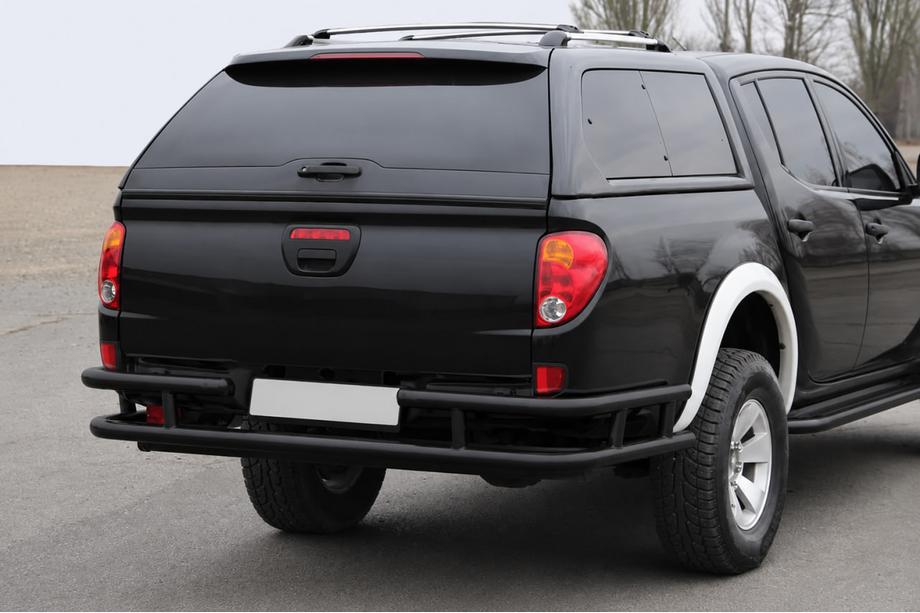 Mitsubishi L200 2006–2015 Achterbumperbescherming AK0022 Black (RVS) Image