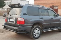 Lexus LX470 1998–2007 Achterbeschermbeugel AK009-15 Black (RVS) foto 2