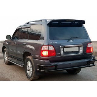 Achterbeschermbeugel AK009-15 Black (RVS) Lexus LX470 1998–2007 foto 1