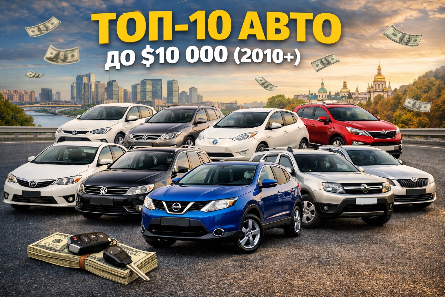 Top 10 gebruikte auto’s tot $10 000 in Oekraïne en Europa