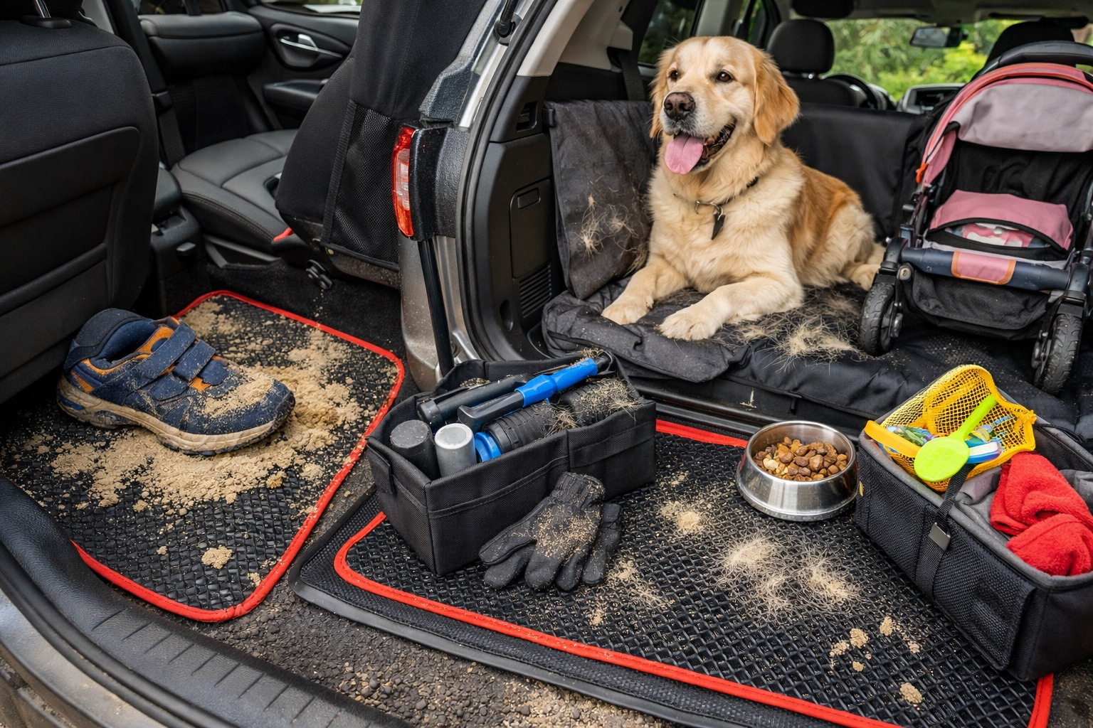 Kinderen, hond, dagelijks rijden: bescherm het interieur tegen zand en haren – EVA-matten №1