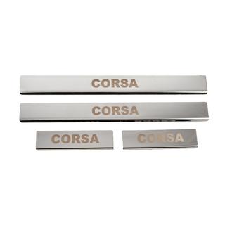 Carmos dorpellijsten (set 4 stuks, RVS)