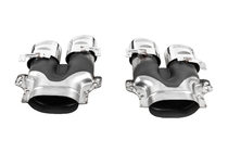 Mercedes E-class W213 2016–2023 Achterdiffuser met uitlaatsierstukken E53-Design Silver (voor Base) foto 5