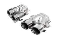 Mercedes E-class W213 2016–2023 Achterdiffuser met uitlaatsierstukken E53-Design Silver (voor Base) foto 9