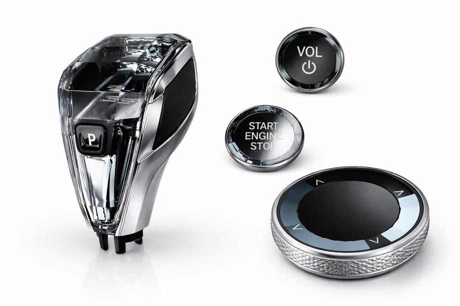 BMW X7 G07 2019– Set kristallen interieuraccenten (automaatkeuzehendel + knoppen) Image