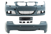 BMW 3-serie E90/E91 2005–2011 M-Sport bodykit (voor E90 2008-2011) Enkele uitlaat met uitlaten links en rechts foto 13