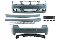 BMW 3-serie E90/E91 2005–2011 M-Sport bodykit (voor E90 2008-2011) Enkele uitlaat met uitlaten links en rechts foto 4