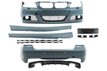 BMW 3-serie E90/E91 2005–2011 M-Sport bodykit (voor E90 2008-2011) Enkele uitlaat met uitlaten links en rechts foto 5