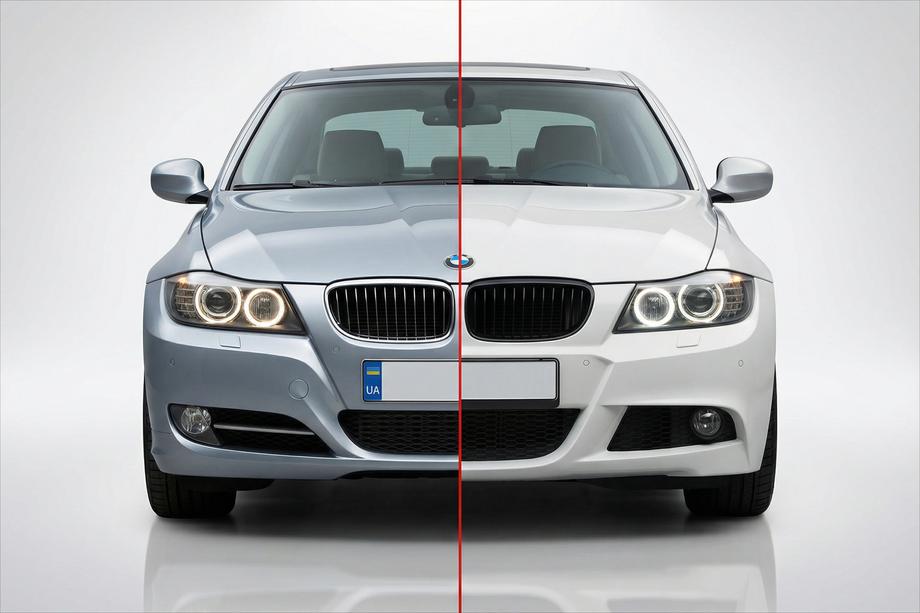 BMW 3-serie E90/E91 2005–2011 M-Sport bodykit (voor E90 2008-2011) Enkele uitlaat met uitlaten links en rechts Image