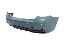 BMW 4 Serie F32/F33/F36 2012–2020 Achterbumper met diffuser voor enkelzijdige dubbele uitlaat M-Sport foto 2