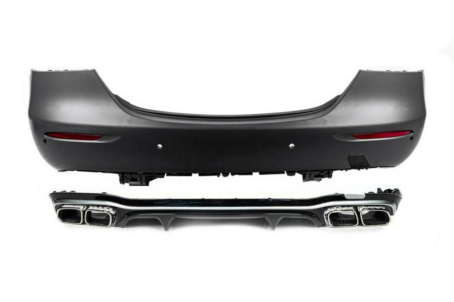 Mercedes E-class W213 2016–2023 AMG E63 achterbumper compleet (voor 2020-2024) Foto 1