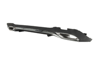 Mercedes E-class W213 2016–2023 Achterdiffuser met AMG-Line Silver uitlaatsierstukken (voor 2020-2024) foto 2