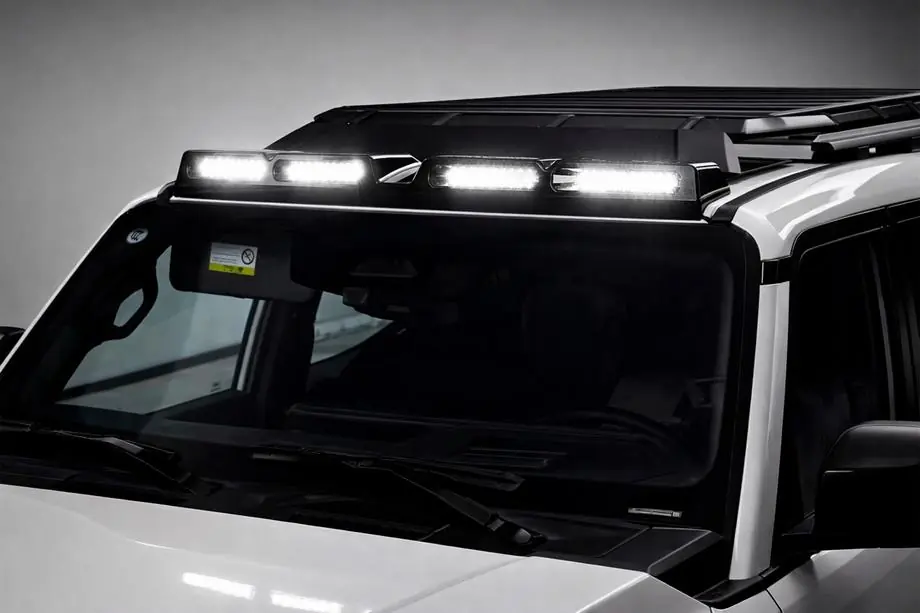 Toyota Land Cruiser Prado 250 2023– Voorruit zonneklep met LED (wit) Image