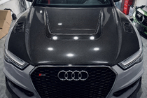 Audi A6 C7 2011–2017 Motorkap (2014-2017, carbon) foto 1